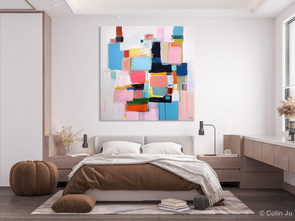 Modern Canvas Paintings, Large Abstract Art for Bedroom, Original Abstract Wall Art, Simple Modern Acrylic Artwork, Contemporary Canvas Art-HomePaintingDecor
