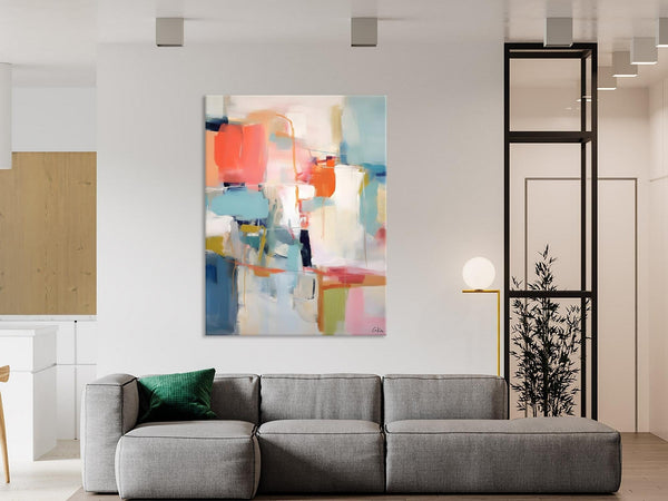 Large Wall Art Painting for Bedroom, Original Canvas Art, Contemporary Acrylic Painting on Canvas, Oversized Modern Abstract Wall Paintings-HomePaintingDecor