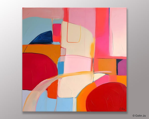 Modern Acrylic Artwork, Simple Canvas Paintings, Large Abstract Painting for Dining Room, Contemporary Canvas Art, Original Modern Wall Art-HomePaintingDecor