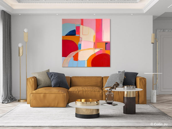 Modern Acrylic Artwork, Simple Canvas Paintings, Large Abstract Painting for Dining Room, Contemporary Canvas Art, Original Modern Wall Art-HomePaintingDecor