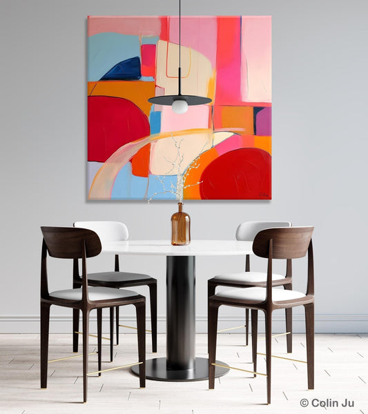 Modern Acrylic Artwork, Simple Canvas Paintings, Large Abstract Painting for Dining Room, Contemporary Canvas Art, Original Modern Wall Art-HomePaintingDecor