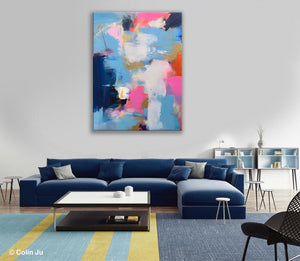 Oversized Modern Abstract Wall Paintings, Original Canvas Art, Contemporary Acrylic Painting on Canvas, Large Wall Art Painting for Bedroom-HomePaintingDecor