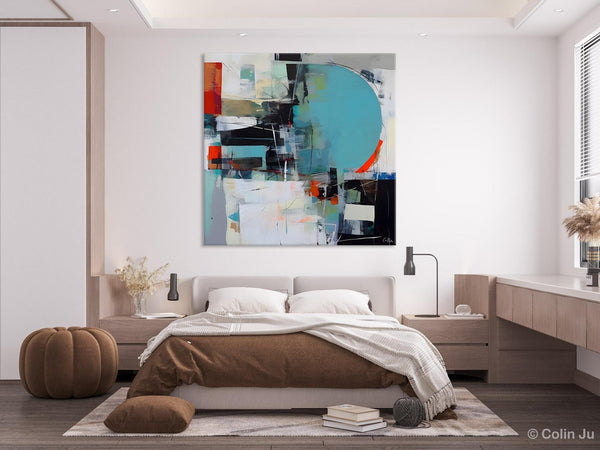Modern Acrylic Artwork, Original Modern Paintings, Contemporary Canvas Art for Bedroom, Heavy Texture Canvas Art, Large Abstract Paintings-HomePaintingDecor