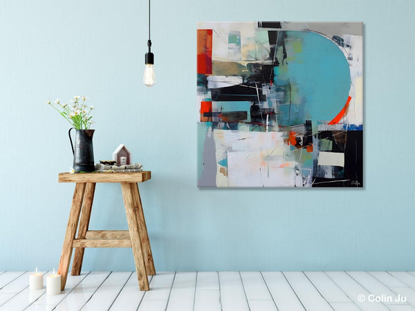 Modern Acrylic Artwork, Original Modern Paintings, Contemporary Canvas Art for Bedroom, Heavy Texture Canvas Art, Large Abstract Paintings-HomePaintingDecor