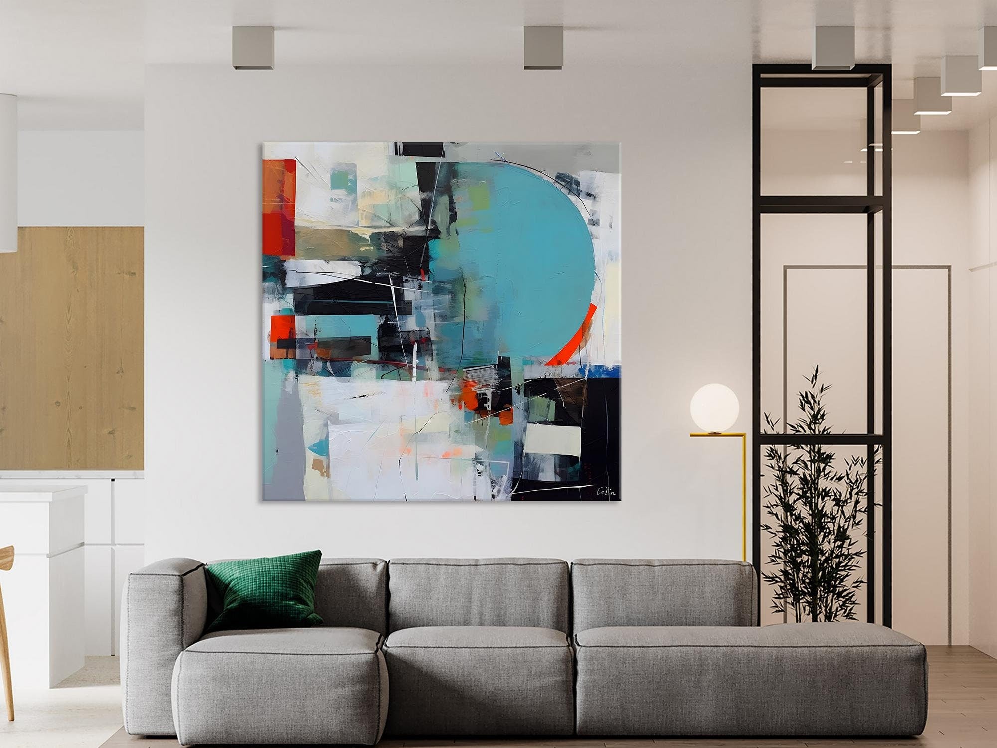 Modern Acrylic Artwork, Original Modern Paintings, Contemporary Canvas Art for Bedroom, Heavy Texture Canvas Art, Large Abstract Paintings-HomePaintingDecor