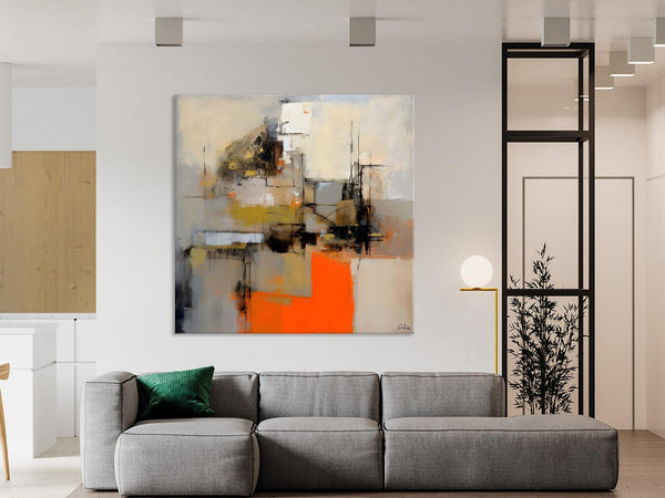 Large Abstract Art for Bedroom, Original Abstract Wall Art, Simple Modern Acrylic Artwork, Modern Canvas Paintings, Contemporary Canvas Art-HomePaintingDecor