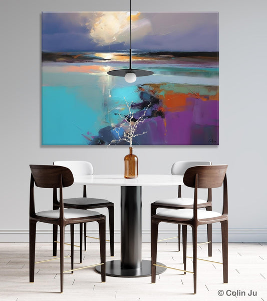 Original Landscape Paintings, Landscape Canvas Paintings for Living Room, Extra Large Modern Wall Art Paintings, Acrylic Painting on Canvas-HomePaintingDecor