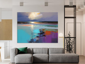 Original Landscape Paintings, Landscape Canvas Paintings for Living Room, Extra Large Modern Wall Art Paintings, Acrylic Painting on Canvas-HomePaintingDecor