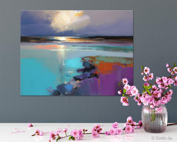 Original Landscape Paintings, Landscape Canvas Paintings for Living Room, Extra Large Modern Wall Art Paintings, Acrylic Painting on Canvas-HomePaintingDecor
