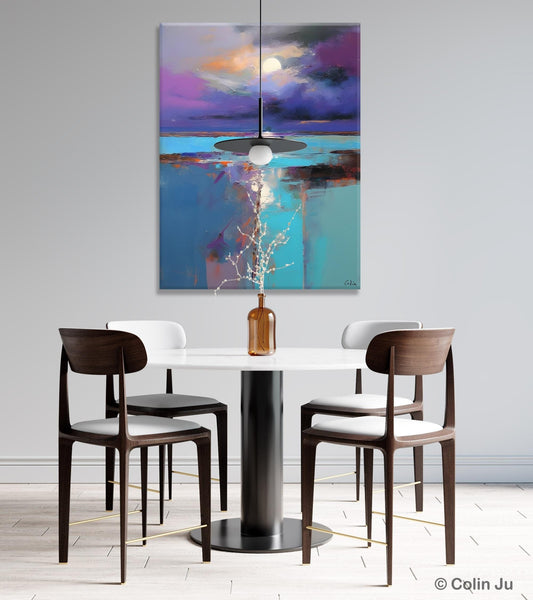 Extra Large Original Art, Landscape Painting on Canvas, Hand Painted Canvas Art, Abstract Landscape Artwork, Contemporary Wall Art Paintings-HomePaintingDecor