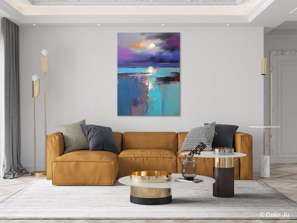 Extra Large Original Art, Landscape Painting on Canvas, Hand Painted Canvas Art, Abstract Landscape Artwork, Contemporary Wall Art Paintings-HomePaintingDecor