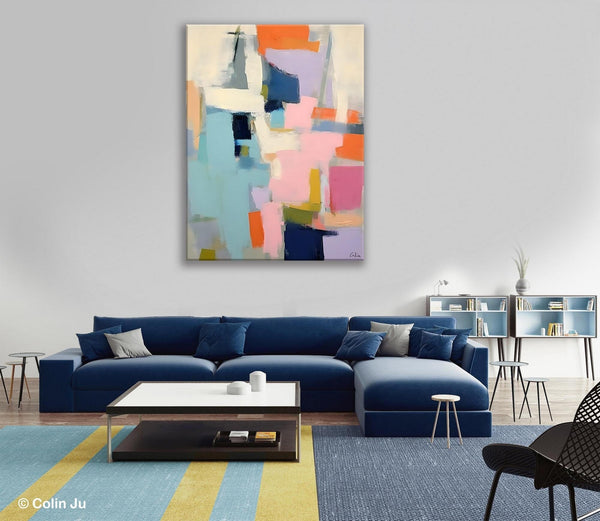 Large Wall Art Painting for Bedroom, Original Canvas Art, Contemporary Acrylic Painting on Canvas, Oversized Modern Abstract Wall Paintings-HomePaintingDecor