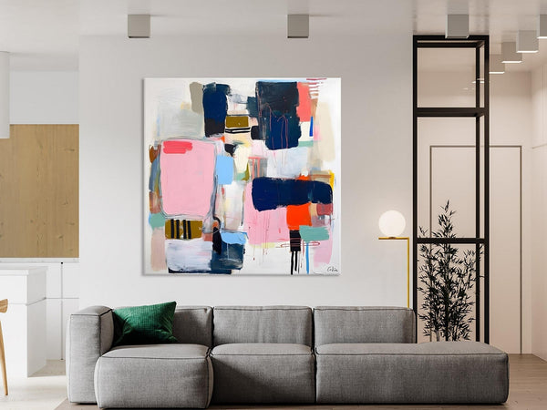 Modern Original Abstract Wall Art, Contemporary Canvas Art, Canvas Paintings, Large Abstract Art for Bedroom, Simple Modern Acrylic Artwork-HomePaintingDecor