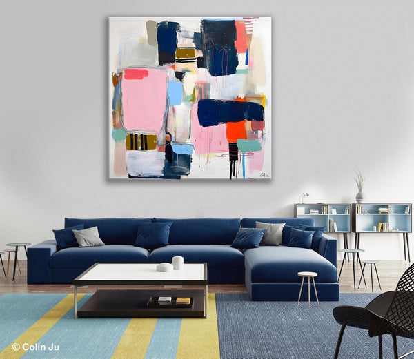 Modern Original Abstract Wall Art, Contemporary Canvas Art, Canvas Paintings, Large Abstract Art for Bedroom, Simple Modern Acrylic Artwork-HomePaintingDecor