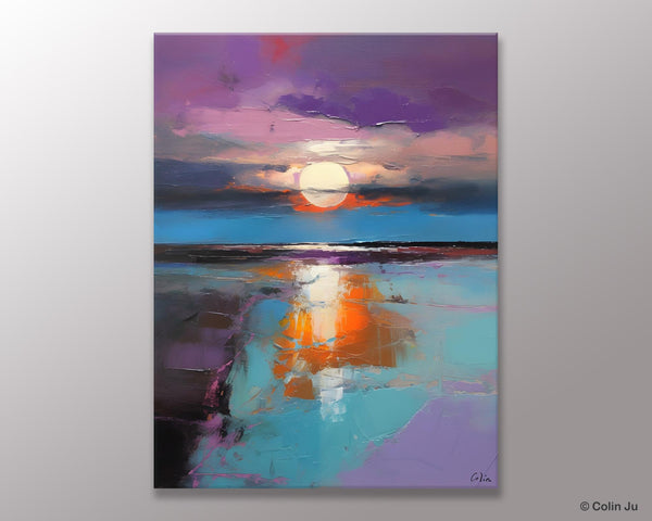 Original Landscape Painting on Canvas, Hand Painted Canvas Art, Abstract Landscape Artwork, Contemporary Wall Art Paintings, Huge Canvas Art-HomePaintingDecor