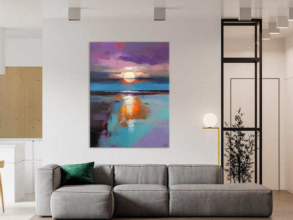 Original Landscape Painting on Canvas, Hand Painted Canvas Art, Abstract Landscape Artwork, Contemporary Wall Art Paintings, Huge Canvas Art-HomePaintingDecor