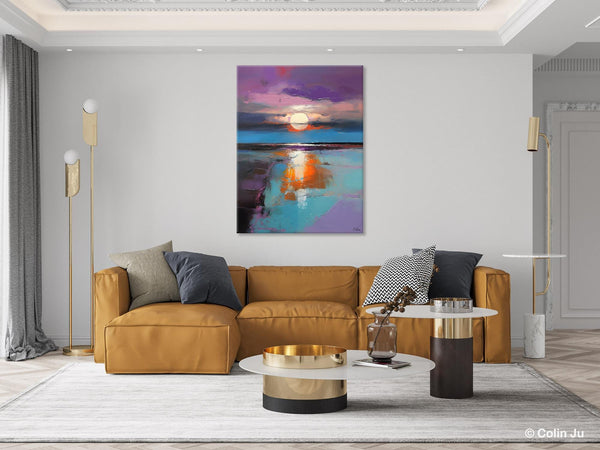 Original Landscape Painting on Canvas, Hand Painted Canvas Art, Abstract Landscape Artwork, Contemporary Wall Art Paintings, Huge Canvas Art-HomePaintingDecor