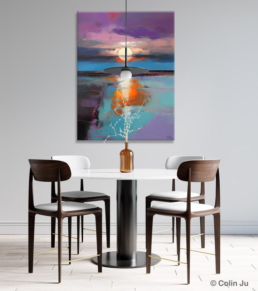 Original Landscape Painting on Canvas, Hand Painted Canvas Art, Abstract Landscape Artwork, Contemporary Wall Art Paintings, Huge Canvas Art-HomePaintingDecor