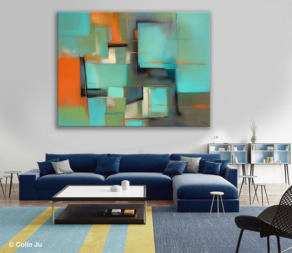 Large Canvas Art Painting for Bedroom, Huge Modern Abstract Paintings, Hand Painted Original Canvas Wall Art, Contemporary Acrylic Paintings-HomePaintingDecor