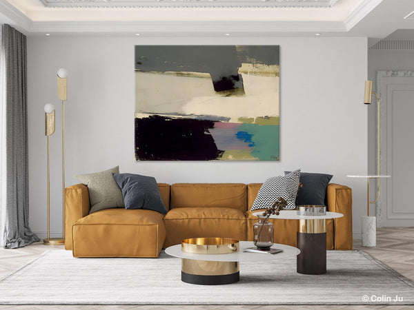 Abstract Landscape Paintings, Modern Wall Art for Living Room, Landscape Acrylic Paintings, Original Abstract Abstract Painting on Canvas-HomePaintingDecor