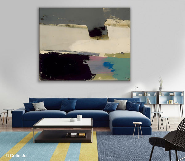 Abstract Landscape Paintings, Modern Wall Art for Living Room, Landscape Acrylic Paintings, Original Abstract Abstract Painting on Canvas-HomePaintingDecor