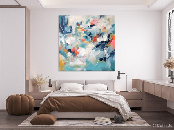 Modern Acrylic Art, Modern Original Abstract Art, Large Abstract Art for Bedroom, Simple Canvas Paintings for Sale, Contemporary Canvas Art-HomePaintingDecor