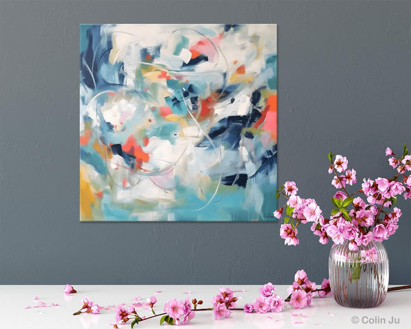 Modern Acrylic Art, Modern Original Abstract Art, Large Abstract Art for Bedroom, Simple Canvas Paintings for Sale, Contemporary Canvas Art-HomePaintingDecor