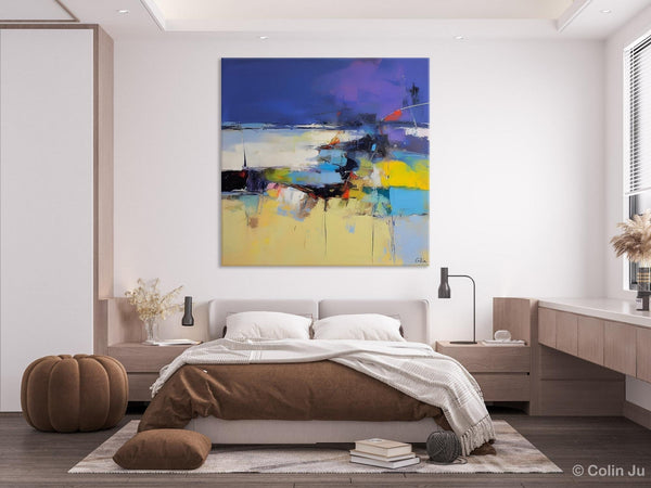 Original Modern Abstract Artwork, Geometric Modern Canvas Art, Extra Large Canvas Paintings for Living Room, Abstract Wall Art for Sale-HomePaintingDecor