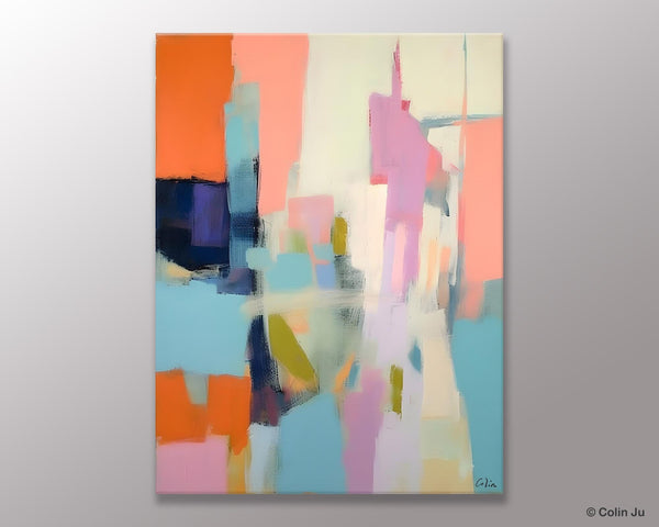 Large Modern Canvas Art for Bedroom, Original Wall Art Paintings, Large Paintings for Sale, Hand Painted Canvas Art, Acrylic Art on Canvas-HomePaintingDecor