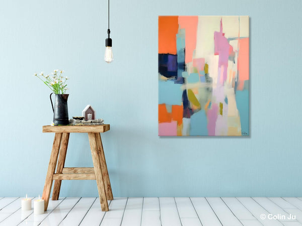 Large Modern Canvas Art for Bedroom, Original Wall Art Paintings, Large Paintings for Sale, Hand Painted Canvas Art, Acrylic Art on Canvas-HomePaintingDecor