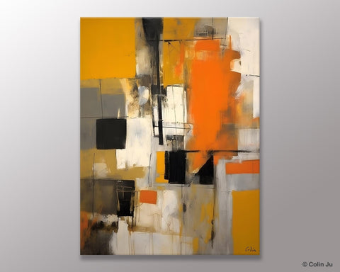 Oversized Abstract Art Paintings, Original Canvas Artwork, Large Wall Art Painting for Dining Room, Contemporary Acrylic Painting on Canvas-HomePaintingDecor