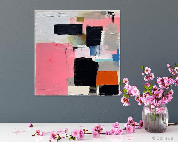Modern Original Abstract Art, Large Wall Art for Bedroom, Geometric Modern Acrylic Art, Canvas Paintings for Sale, Contemporary Canvas Art-HomePaintingDecor
