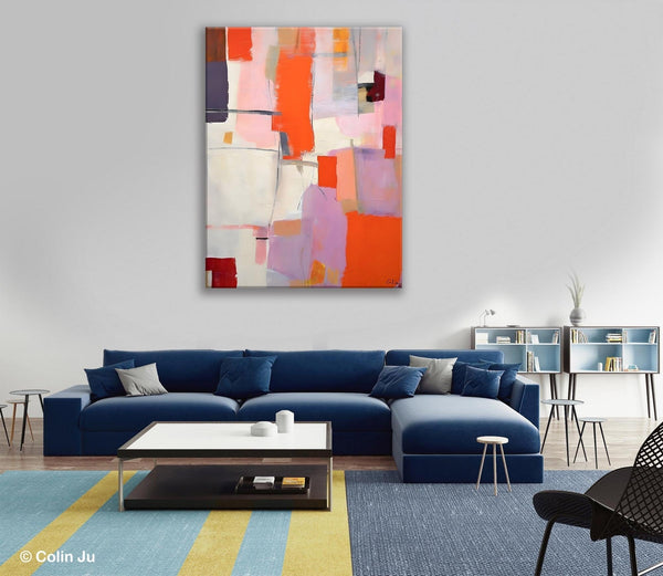 Large Modern Canvas Art for Dining Room, Simple Abstract Art, Large Original Wall Art Painting for Bedroom, Acrylic Paintings on Canvas-HomePaintingDecor