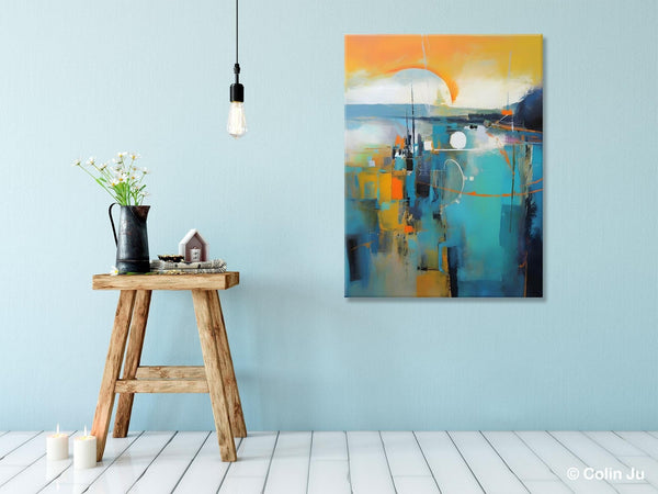 Extra Large Modern Canvas Art for Bedroom, Original Art Paintings, Large Paintings for Sale, Hand Painted Canvas Art, Acrylic Art on Canvas-HomePaintingDecor