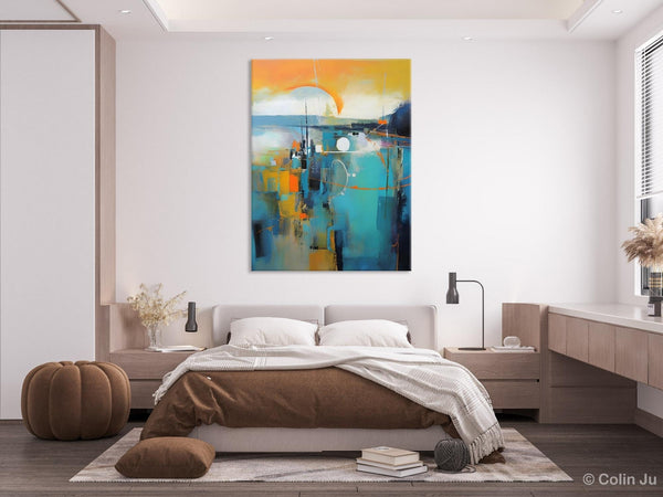 Extra Large Modern Canvas Art for Bedroom, Original Art Paintings, Large Paintings for Sale, Hand Painted Canvas Art, Acrylic Art on Canvas-HomePaintingDecor