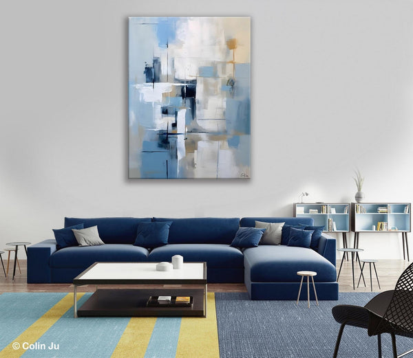 Hand Painted Acrylic Painting on Canvas, Large Modern Canvas Art, Original Abstract Art Paintings, Large Wall Art Painting for Dining Room-HomePaintingDecor