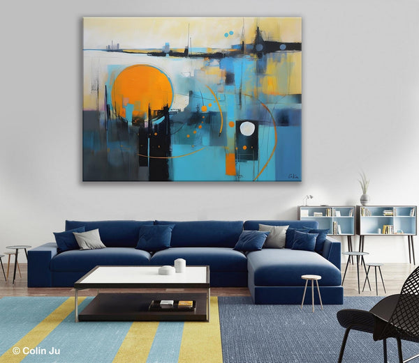 Oversized Canvas Wall Art Paintings, Original Modern Artwork, Large Abstract Painting for Bedroom, Contemporary Acrylic Painting on Canvas-HomePaintingDecor