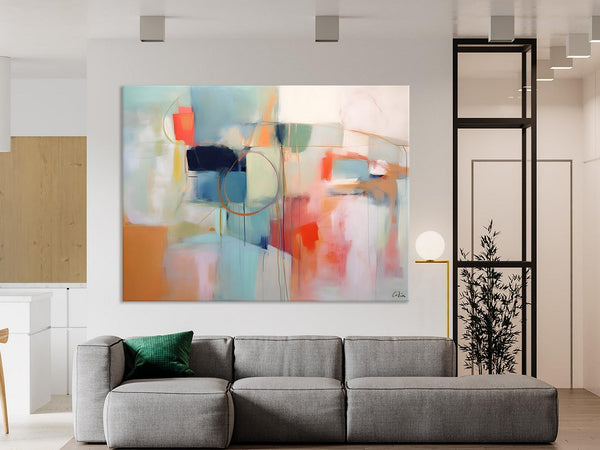 Large Modern Canvas Art, Original Abstract Art Paintings, Hand Painted Acrylic Painting on Canvas, Large Wall Art Painting for Dining Room-HomePaintingDecor