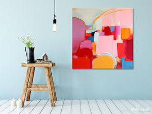 Large Abstract Art for Bedroom, Original Abstract Wall Art, Modern Canvas Paintings, Simple Modern Acrylic Artwork, Contemporary Canvas Art-HomePaintingDecor