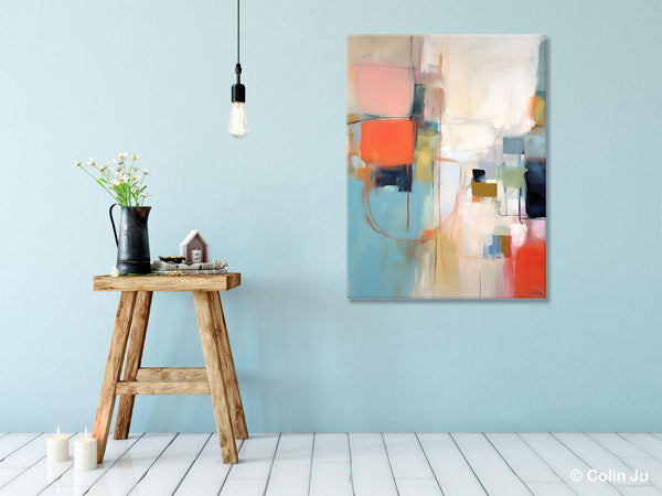 Large Wall Paintings for Bedroom, Original Abstract Art, Contemporary Abstract Paintings on Canvas, Oversized Abstract Wall Art Paintings-HomePaintingDecor