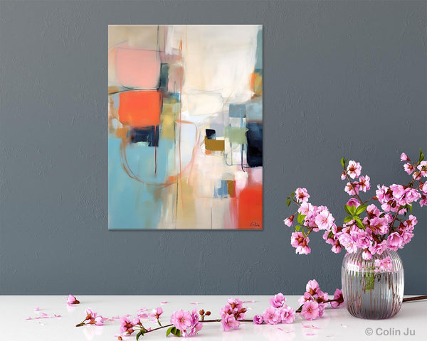 Large Wall Paintings for Bedroom, Original Abstract Art, Contemporary Abstract Paintings on Canvas, Oversized Abstract Wall Art Paintings-HomePaintingDecor