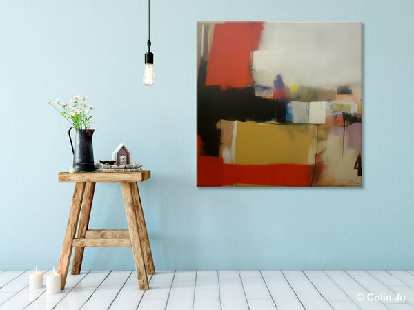 Modern Original Abstract Art, Canvas Paintings for Sale, Large Wall Art for Bedroom, Geometric Modern Acrylic Art, Contemporary Canvas Art-HomePaintingDecor