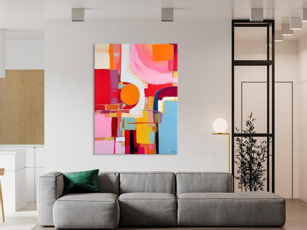 Simple Modern Wall Art, Oversized Contemporary Canvas Art, Original Abstract Paintings, Extra Large Acrylic Painting for Living Room-HomePaintingDecor