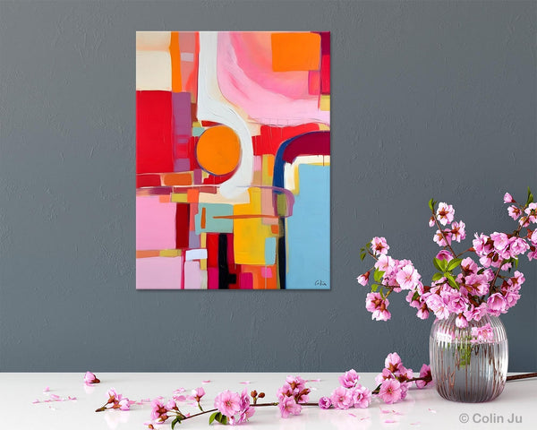 Simple Modern Wall Art, Oversized Contemporary Canvas Art, Original Abstract Paintings, Extra Large Acrylic Painting for Living Room-HomePaintingDecor