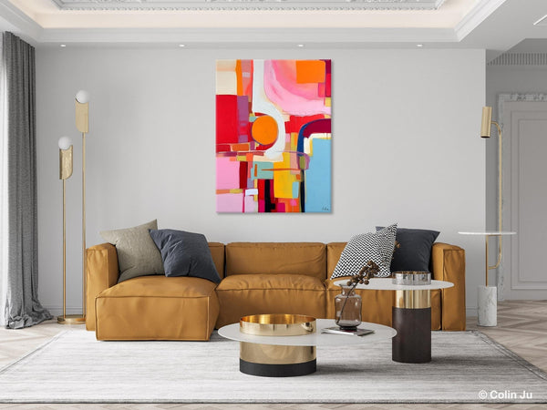 Simple Modern Wall Art, Oversized Contemporary Canvas Art, Original Abstract Paintings, Extra Large Acrylic Painting for Living Room-HomePaintingDecor