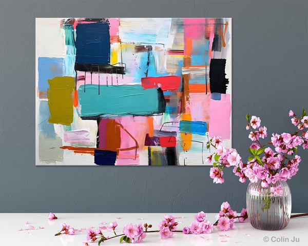 Original Abstract Art Paintings, Hand Painted Canvas Art, Acrylic Painting on Canvas, Large Canvas Art for Sale, Large Painting for Bedroom-HomePaintingDecor