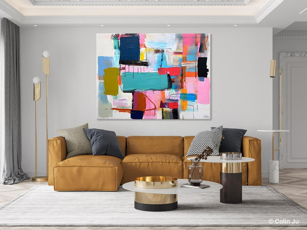 Original Abstract Art Paintings, Hand Painted Canvas Art, Acrylic Painting on Canvas, Large Canvas Art for Sale, Large Painting for Bedroom-HomePaintingDecor