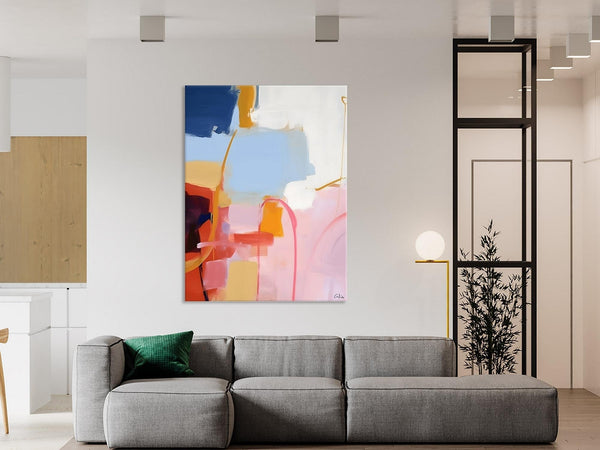 Contemporary Acrylic Painting on Canvas, Large Wall Art Painting for Bedroom, Original Canvas Art, Oversized Modern Abstract Wall Paintings-HomePaintingDecor