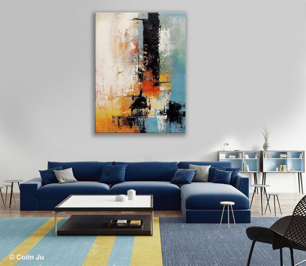 Contemporary Wall Art Paintings, Hand Painted Canvas Art, Original Abstract Art, Modern Acrylic Paintings, Large Paintings for Living Room-HomePaintingDecor