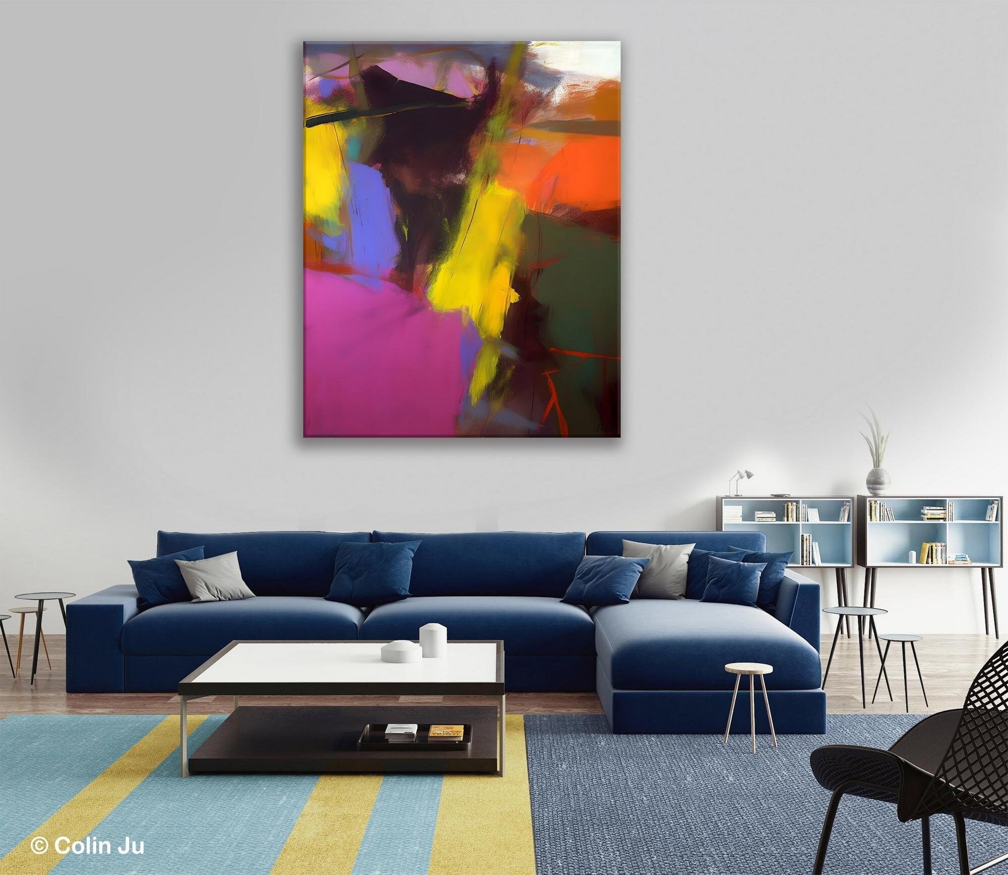 Abstract Paintings for Sale, Modern Wall Art for Living Room, Contemporary Acrylic Paintings, Original Abstract Art, Abstract Art on Canvas-HomePaintingDecor